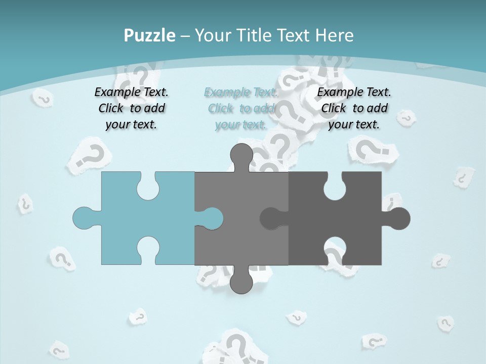 Blue Background Close Up Ideas PowerPoint Template
