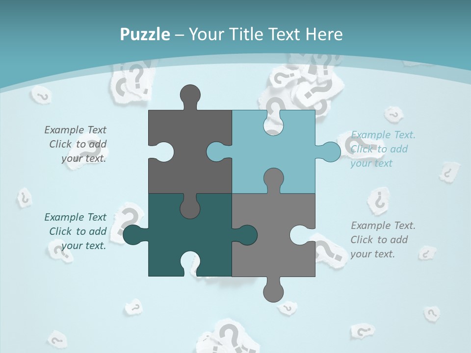 Blue Background Close Up Ideas PowerPoint Template
