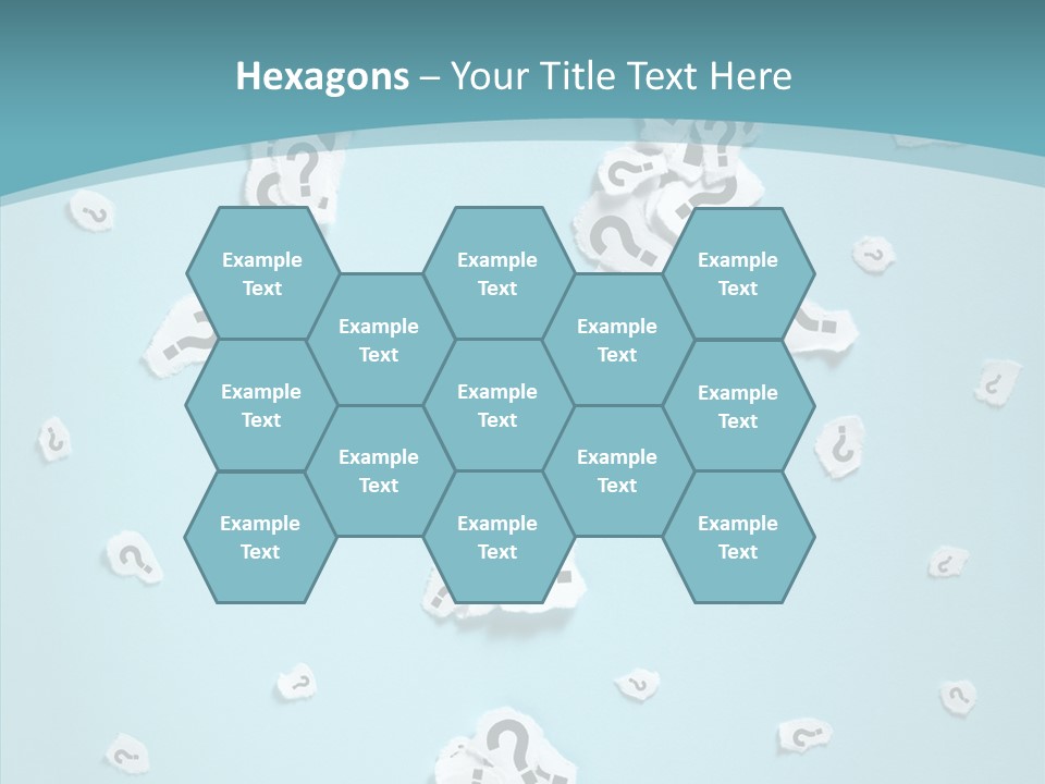 Blue Background Close Up Ideas PowerPoint Template
