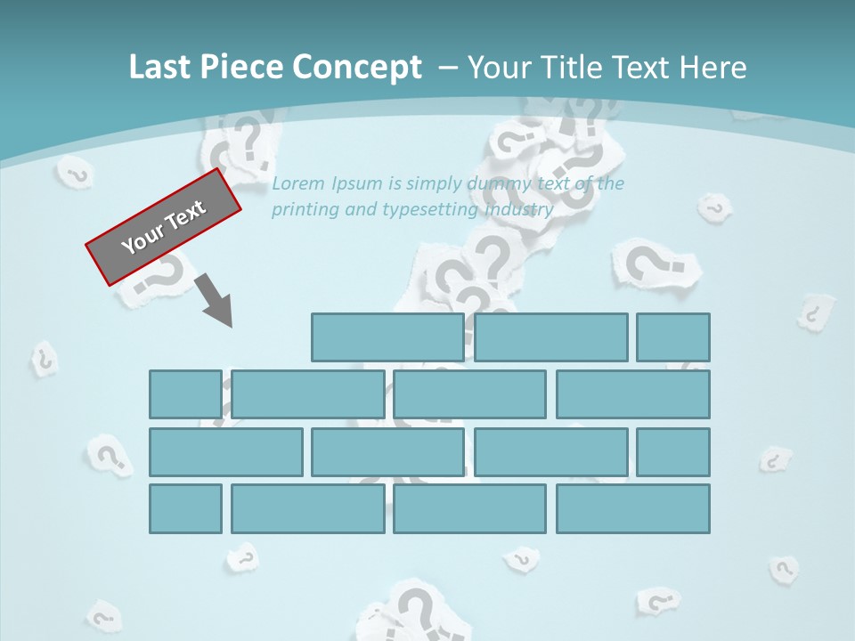Blue Background Close Up Ideas PowerPoint Template