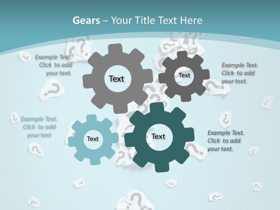 Blue Background Close Up Ideas PowerPoint Template