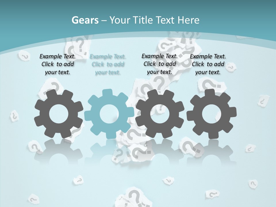Blue Background Close Up Ideas PowerPoint Template