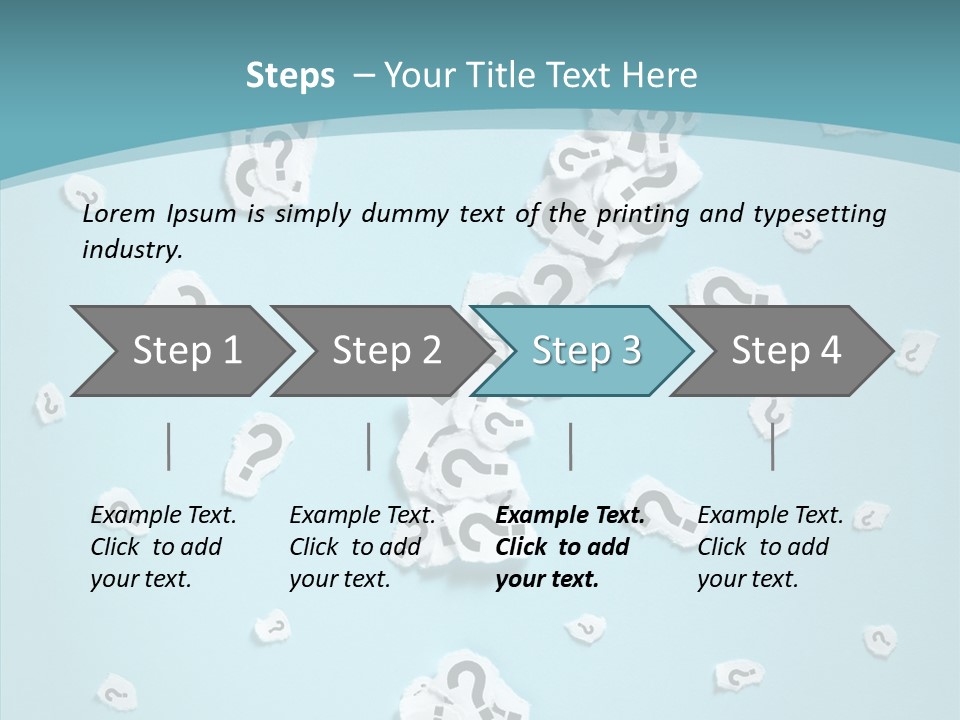 Blue Background Close Up Ideas PowerPoint Template