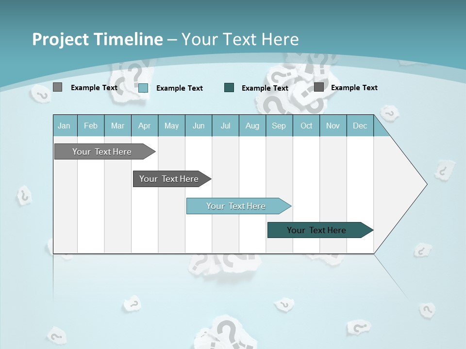 Blue Background Close Up Ideas PowerPoint Template