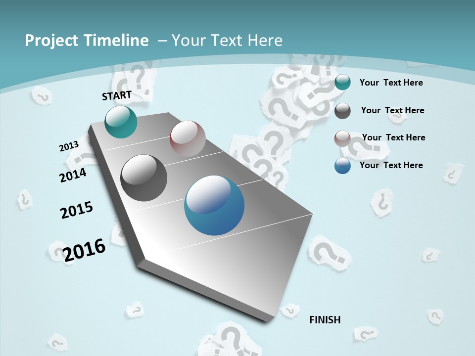 Blue Background Close Up Ideas PowerPoint Template