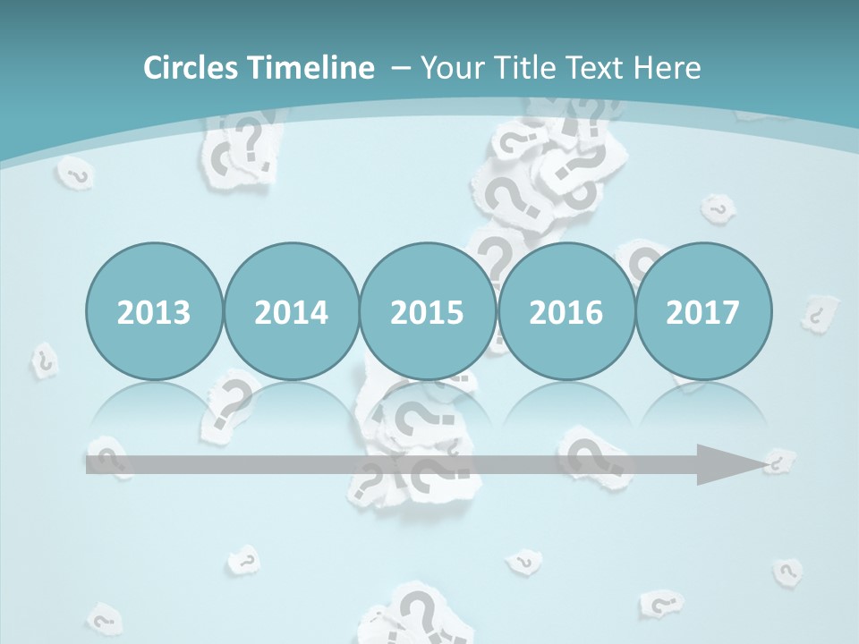 Blue Background Close Up Ideas PowerPoint Template