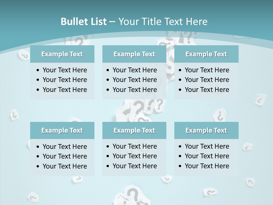 Blue Background Close Up Ideas PowerPoint Template