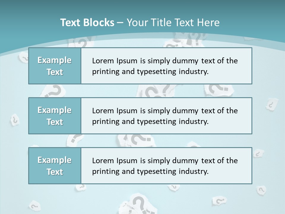 Blue Background Close Up Ideas PowerPoint Template