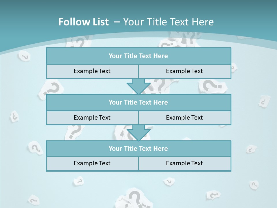 Blue Background Close Up Ideas PowerPoint Template