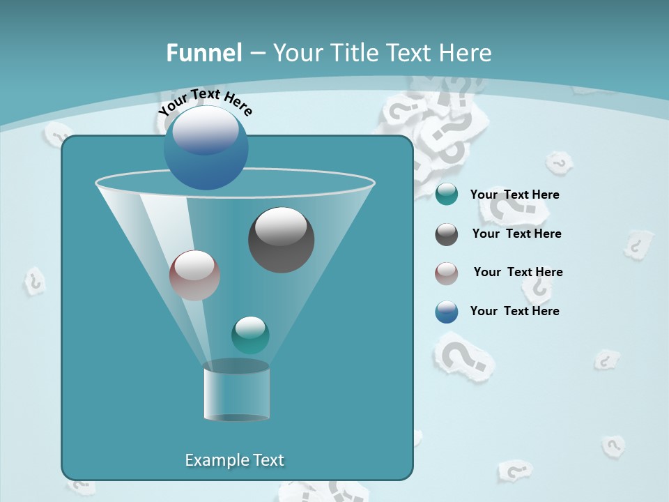 Blue Background Close Up Ideas PowerPoint Template