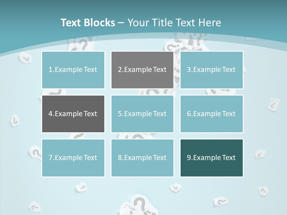 Blue Background Close Up Ideas PowerPoint Template