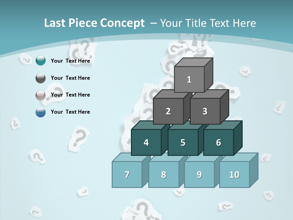 Blue Background Close Up Ideas PowerPoint Template