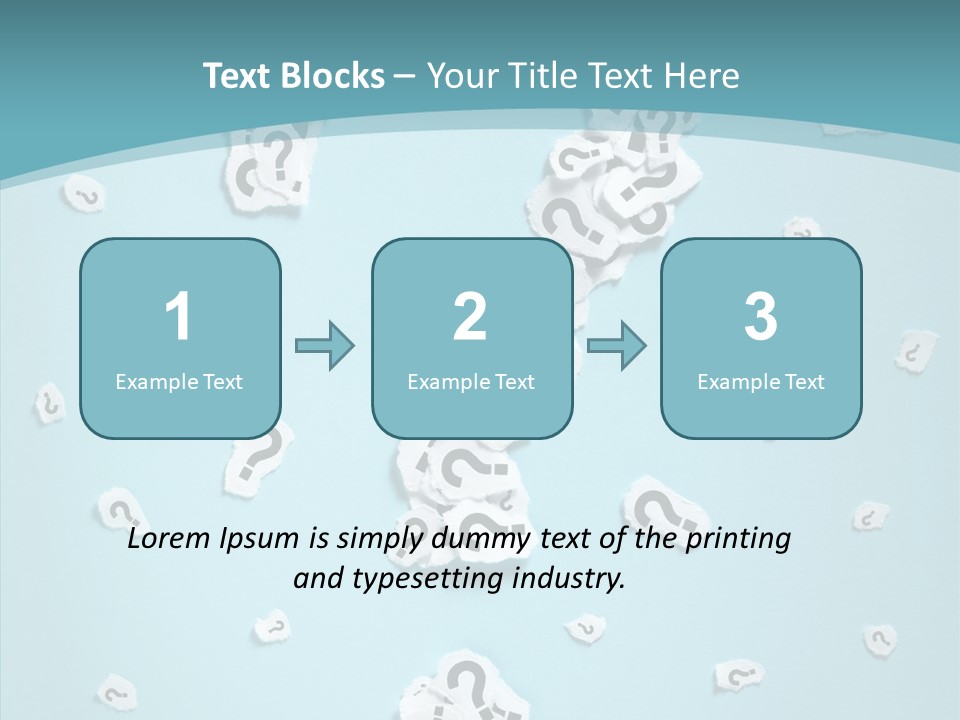 Blue Background Close Up Ideas PowerPoint Template