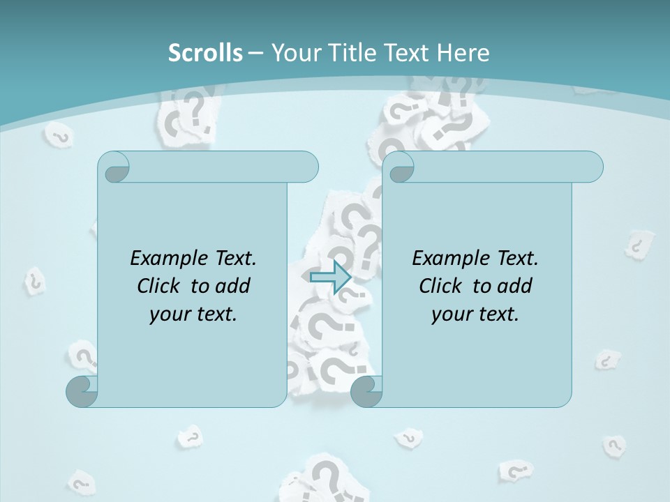 Blue Background Close Up Ideas PowerPoint Template