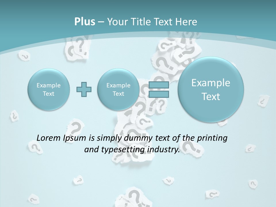 Blue Background Close Up Ideas PowerPoint Template