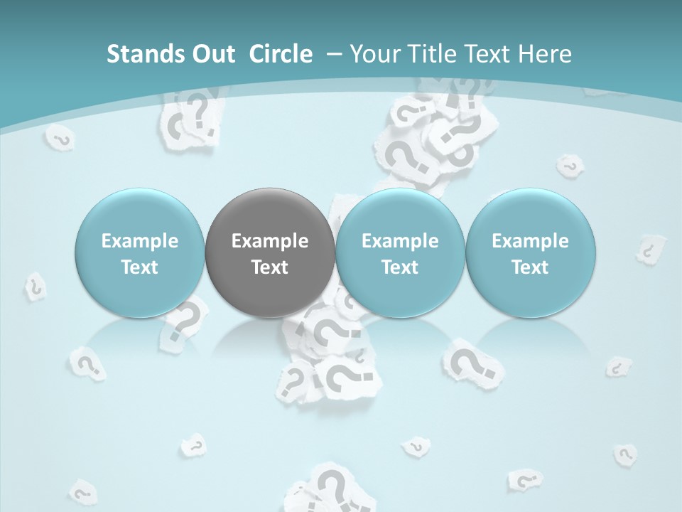 Blue Background Close Up Ideas PowerPoint Template