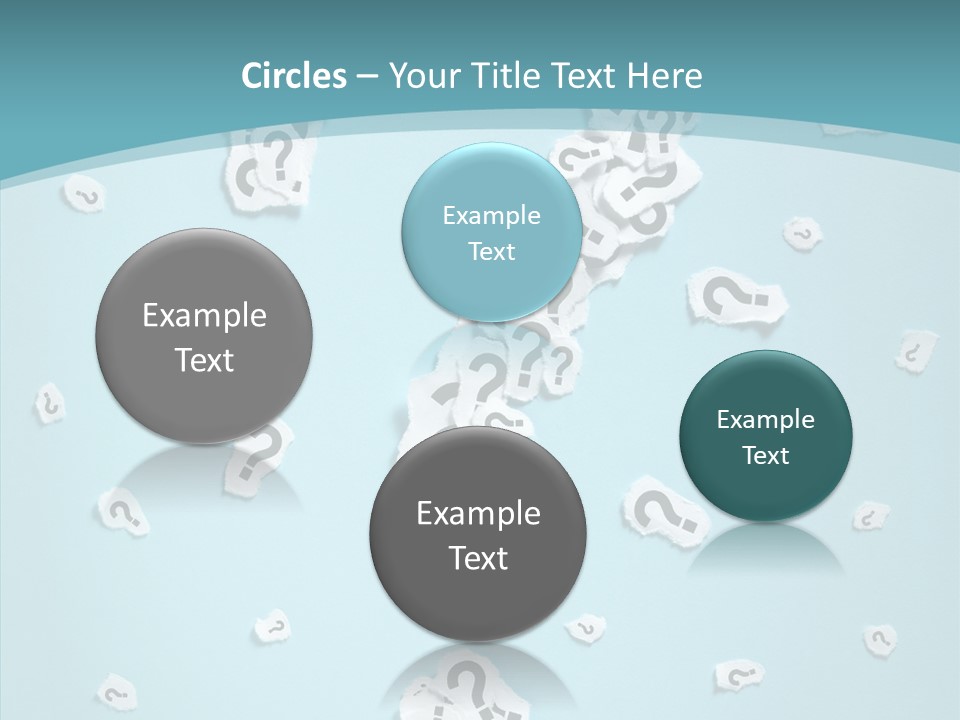 Blue Background Close Up Ideas PowerPoint Template