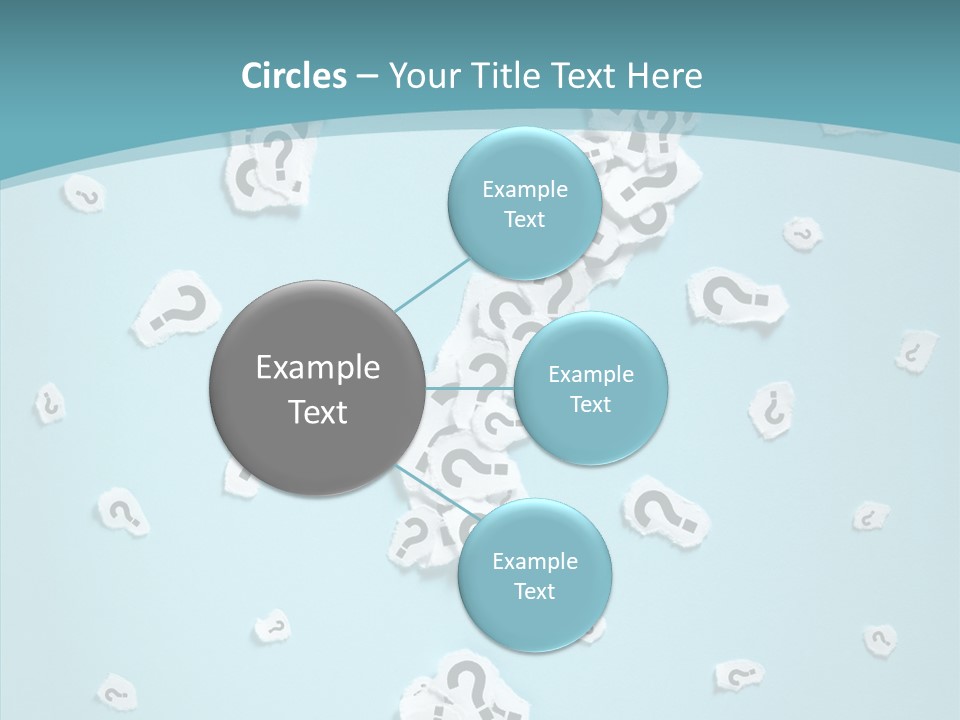 Blue Background Close Up Ideas PowerPoint Template