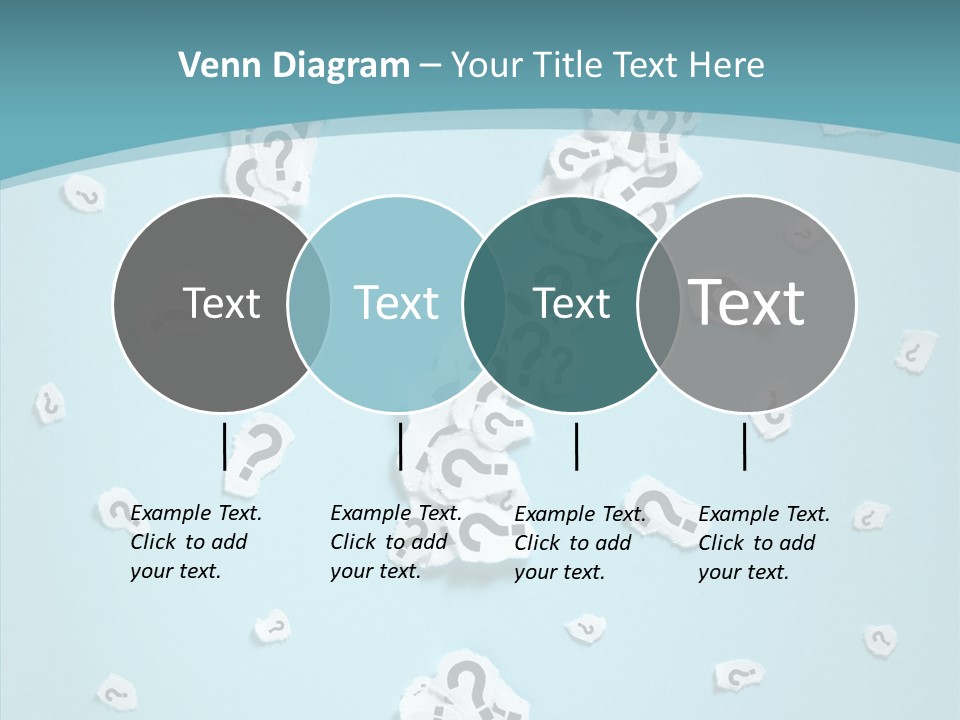 Blue Background Close Up Ideas PowerPoint Template