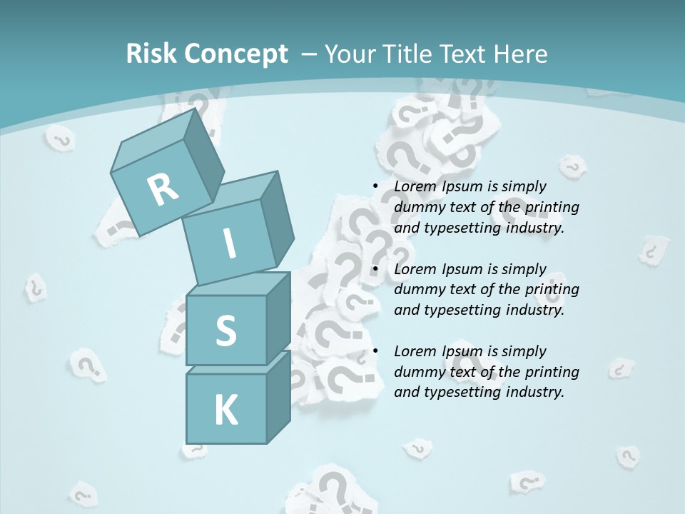 Blue Background Close Up Ideas PowerPoint Template