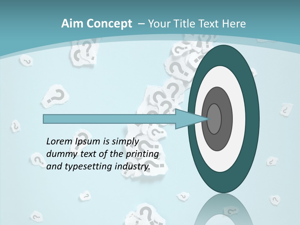 Blue Background Close Up Ideas PowerPoint Template