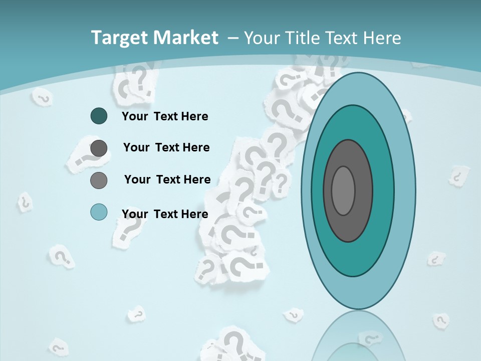 Blue Background Close Up Ideas PowerPoint Template