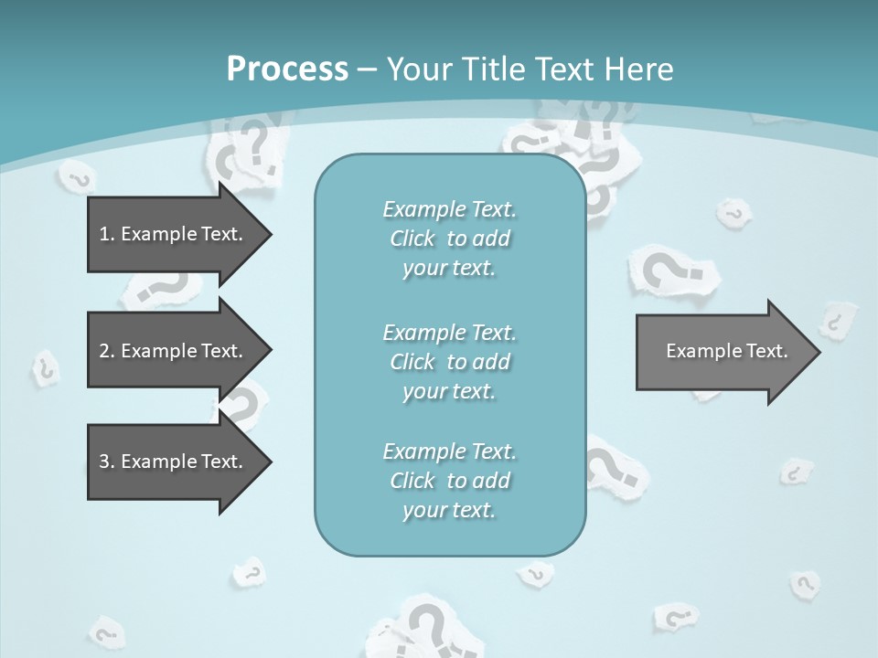 Blue Background Close Up Ideas PowerPoint Template