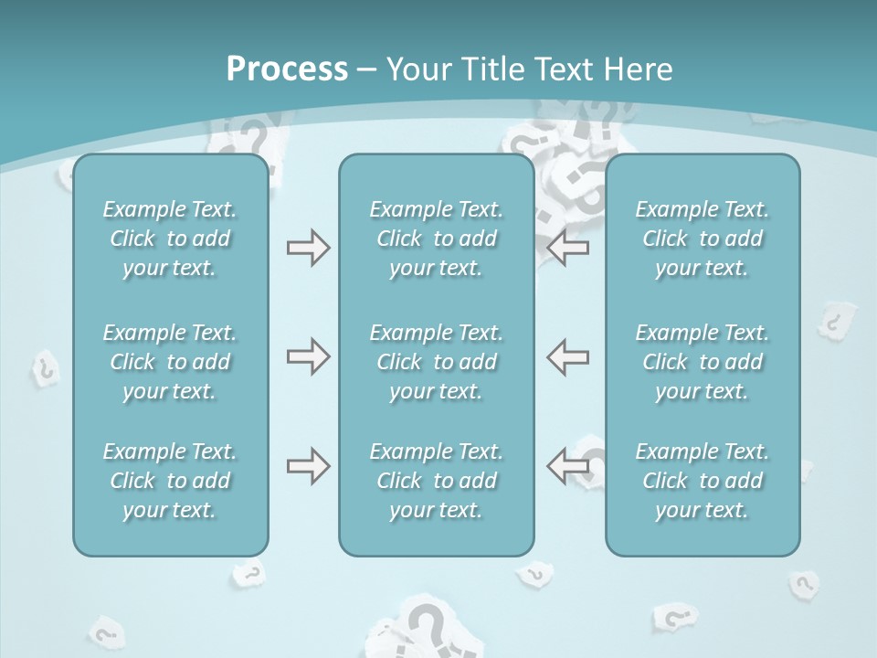 Blue Background Close Up Ideas PowerPoint Template