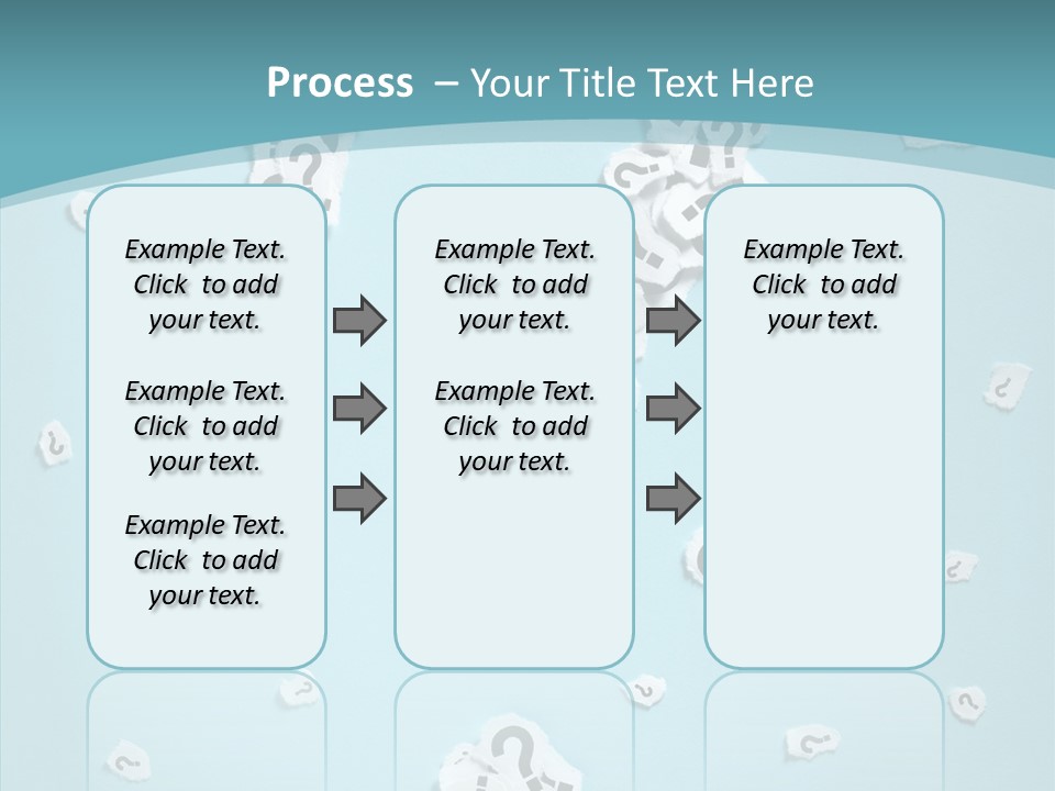Blue Background Close Up Ideas PowerPoint Template