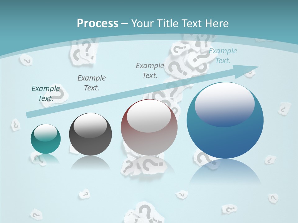 Blue Background Close Up Ideas PowerPoint Template