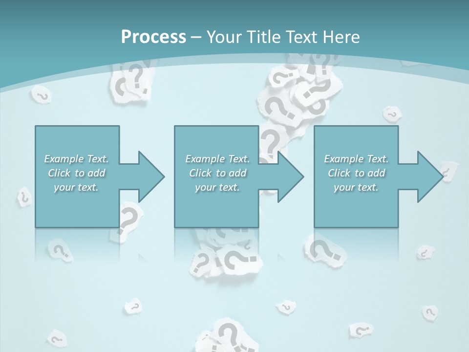Blue Background Close Up Ideas PowerPoint Template