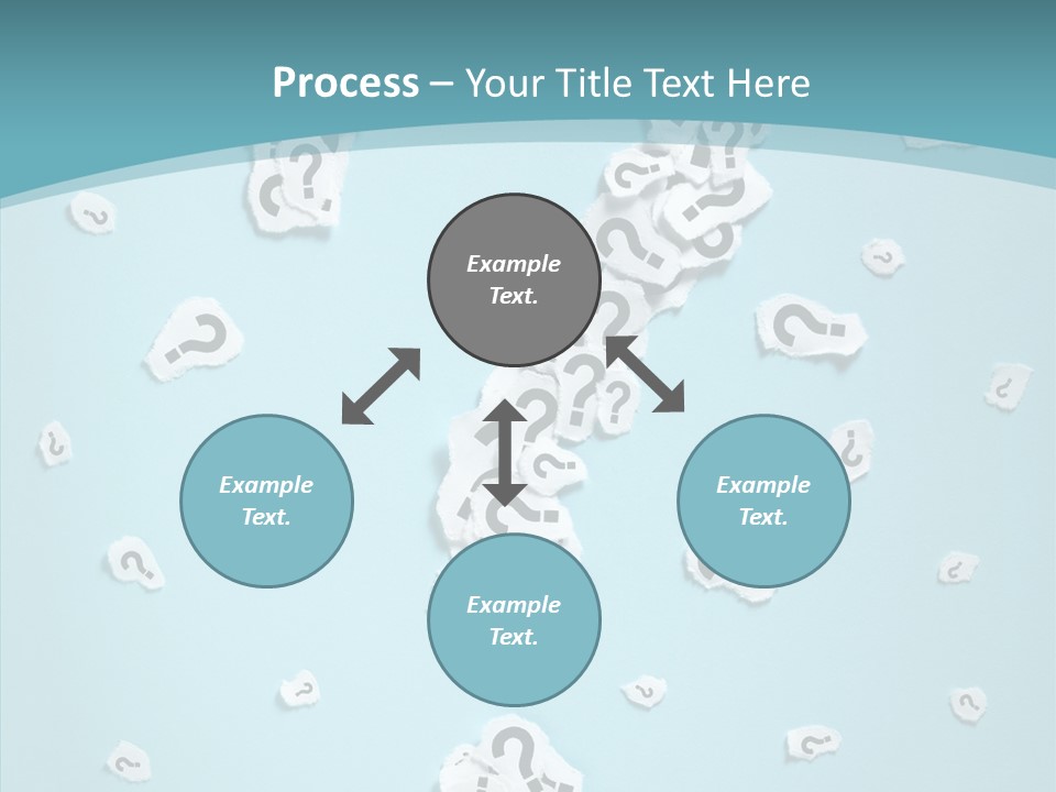 Blue Background Close Up Ideas PowerPoint Template