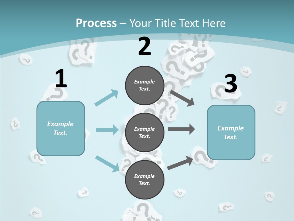 Blue Background Close Up Ideas PowerPoint Template