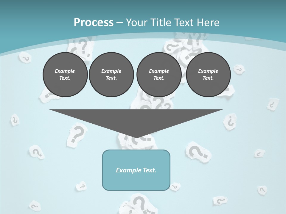 Blue Background Close Up Ideas PowerPoint Template