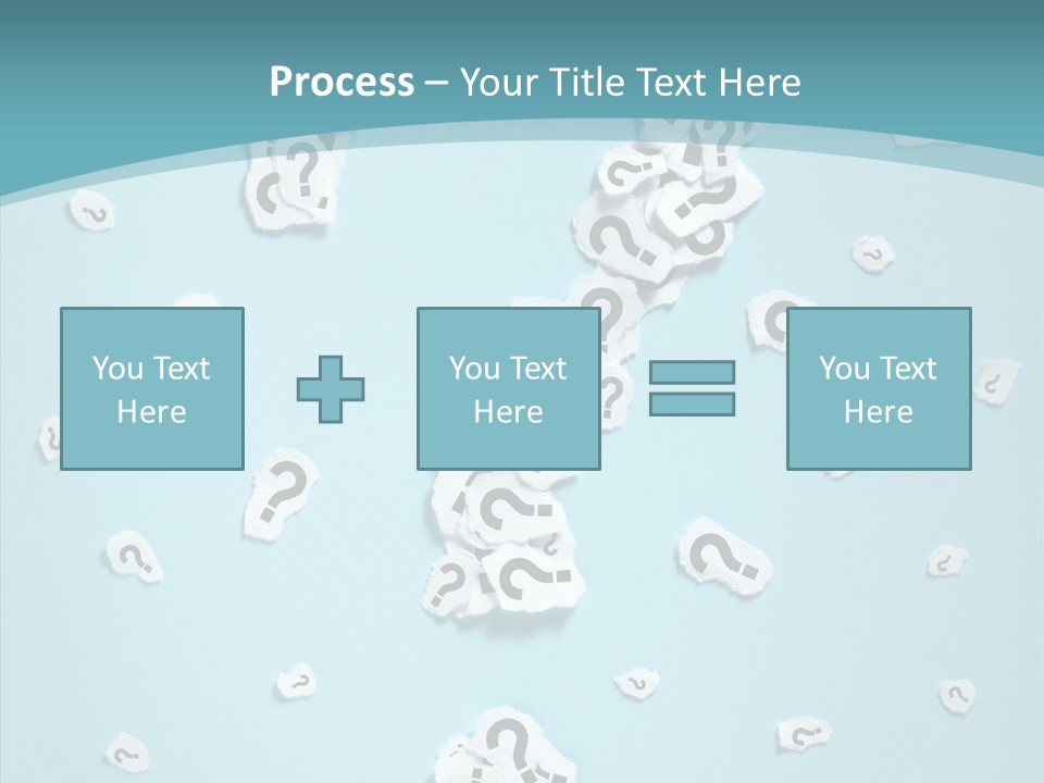 Blue Background Close Up Ideas PowerPoint Template