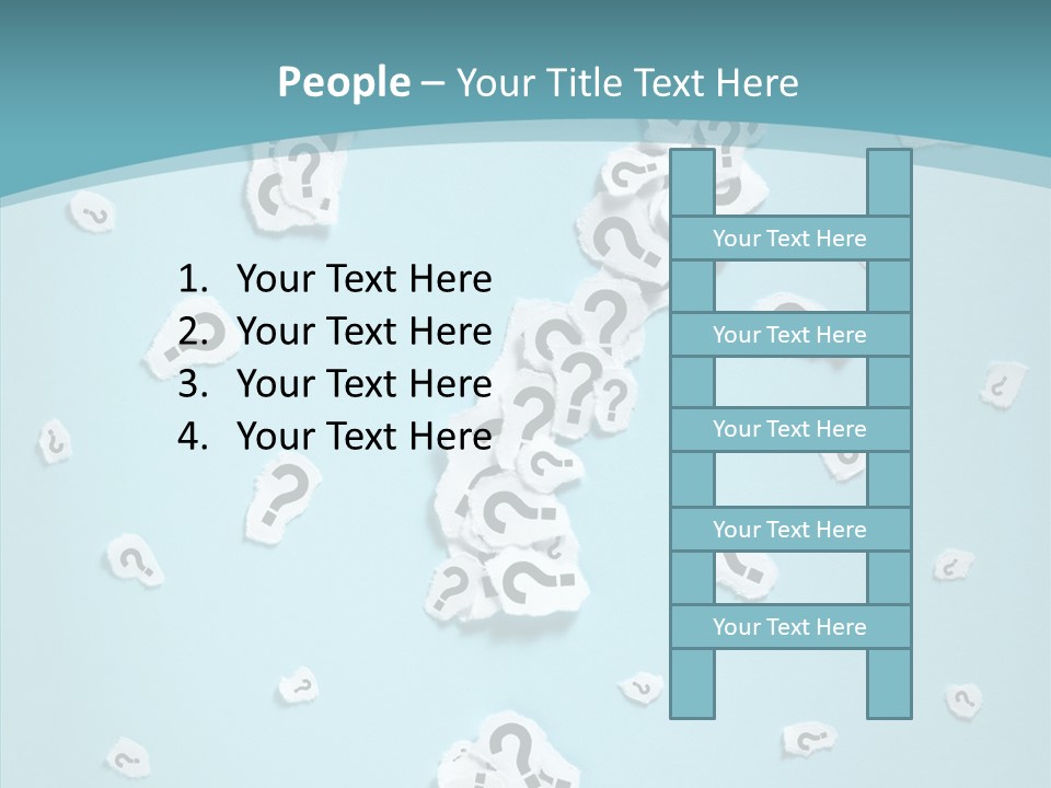 Blue Background Close Up Ideas PowerPoint Template