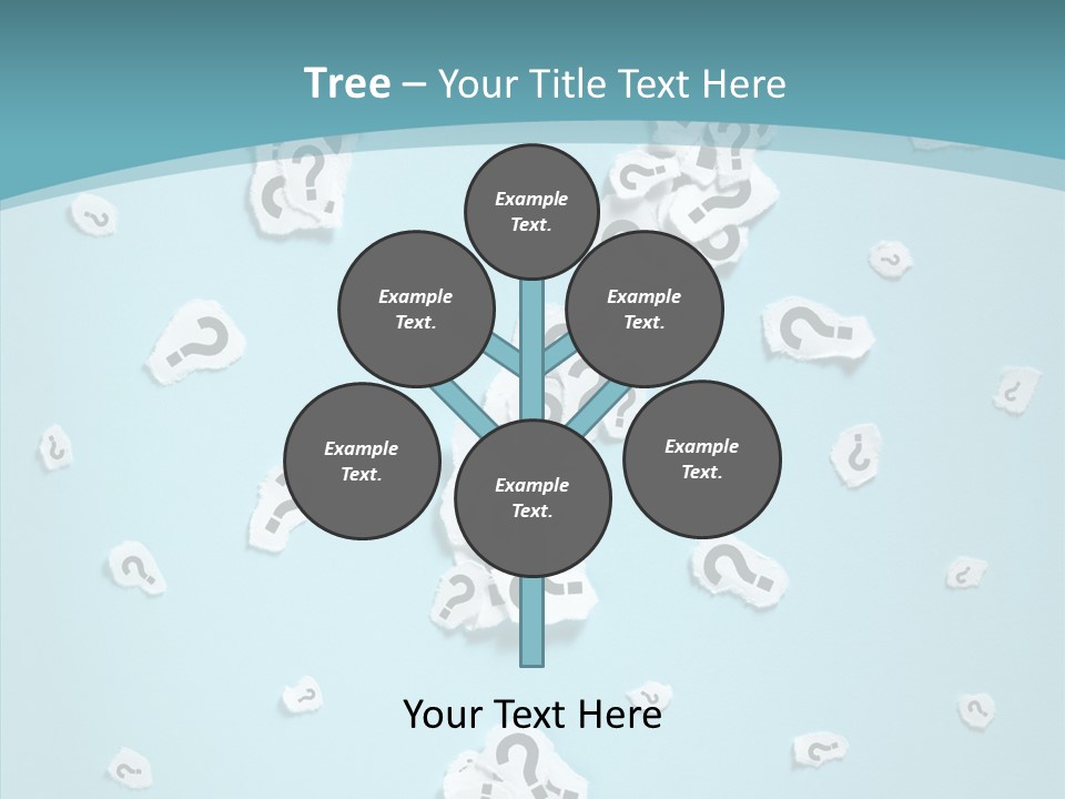 Blue Background Close Up Ideas PowerPoint Template