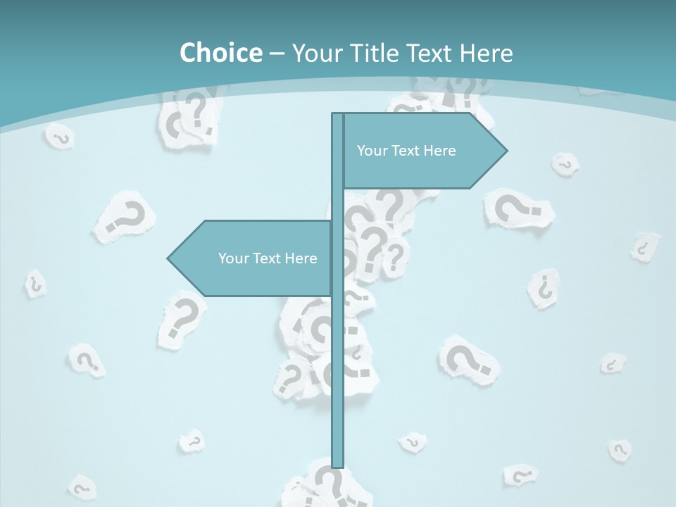 Blue Background Close Up Ideas PowerPoint Template