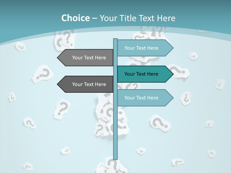 Blue Background Close Up Ideas PowerPoint Template