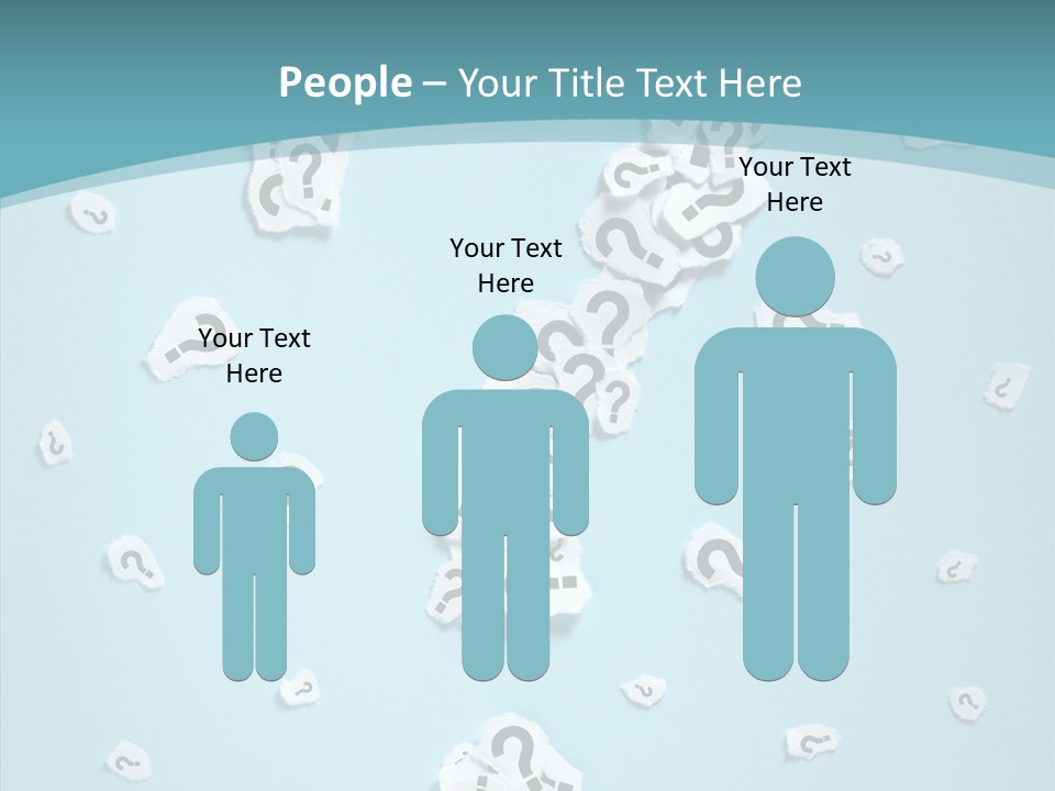 Blue Background Close Up Ideas PowerPoint Template