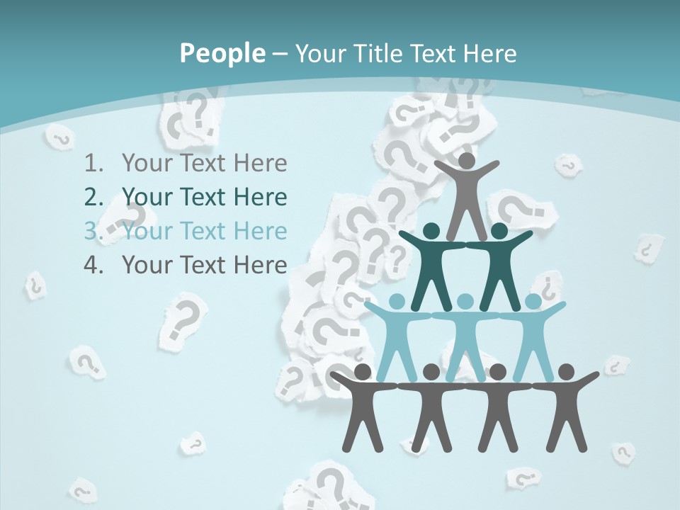 Blue Background Close Up Ideas PowerPoint Template