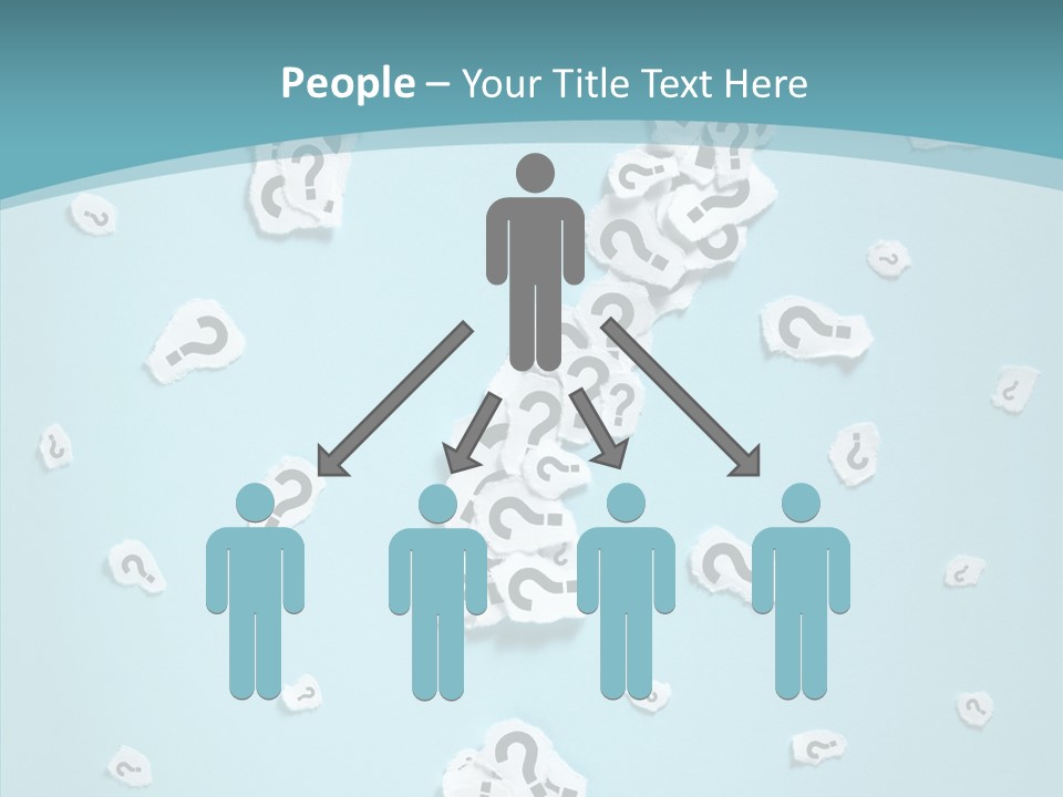 Blue Background Close Up Ideas PowerPoint Template
