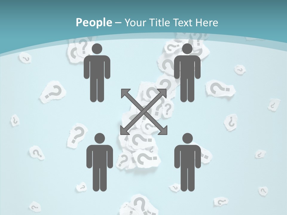 Blue Background Close Up Ideas PowerPoint Template