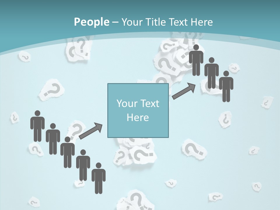 Blue Background Close Up Ideas PowerPoint Template