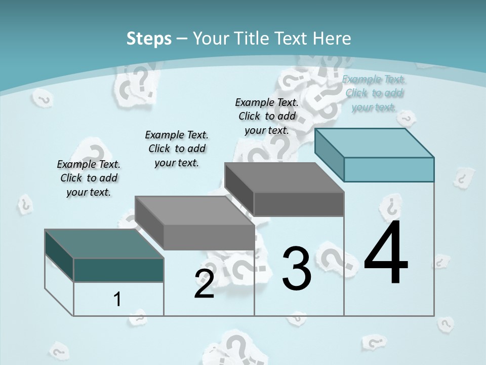 Blue Background Close Up Ideas PowerPoint Template