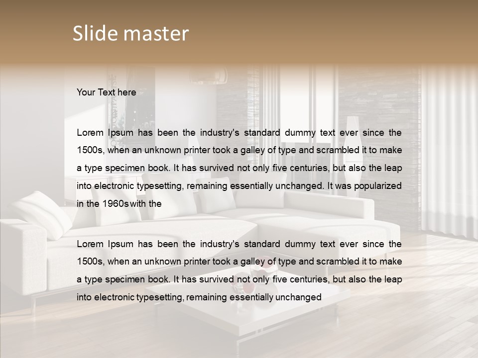 Decor Lamp House PowerPoint Template