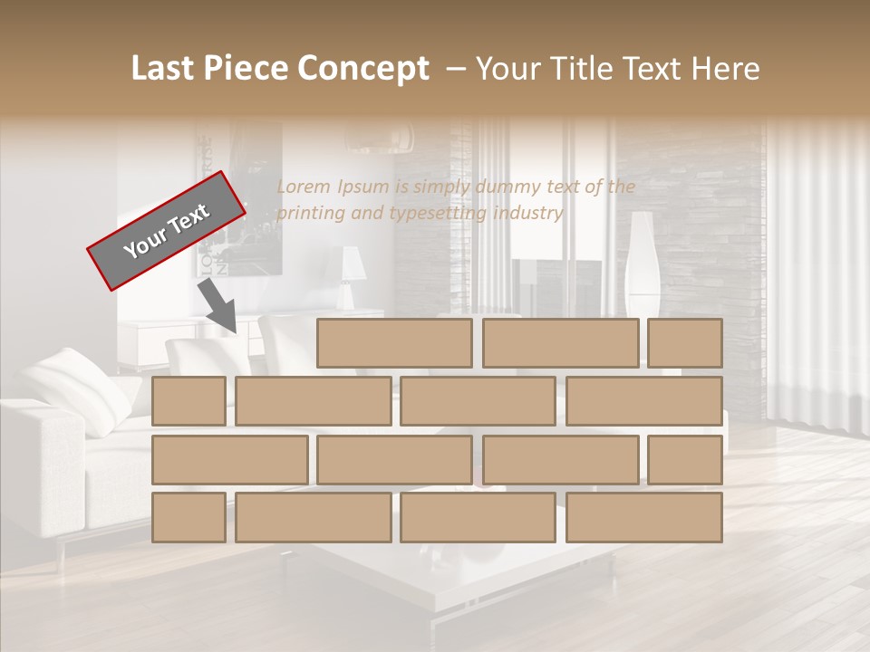 Decor Lamp House PowerPoint Template