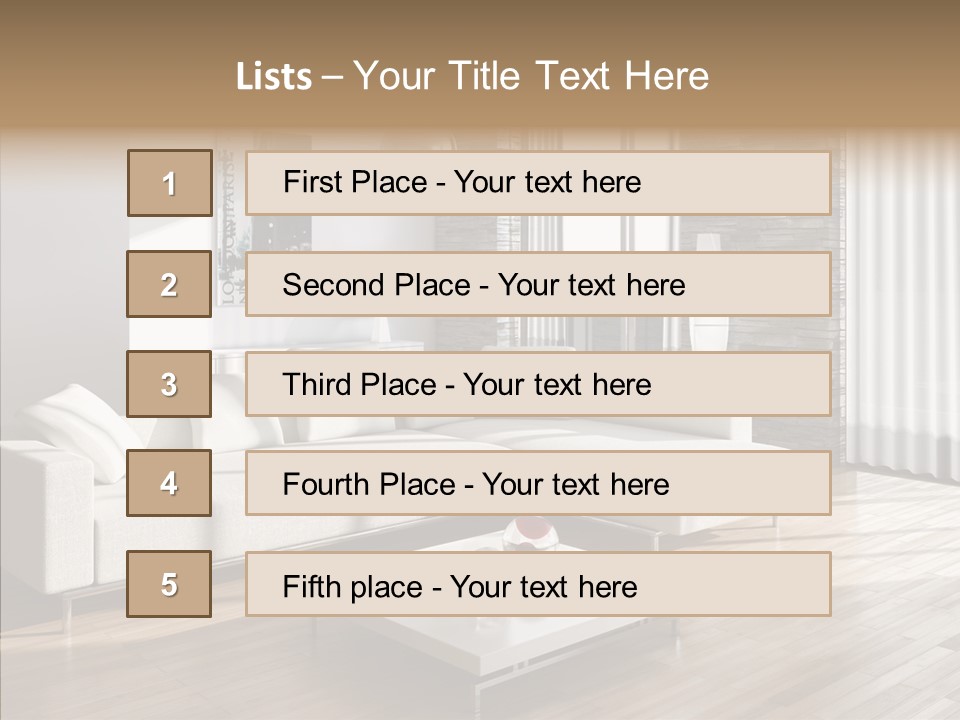 Decor Lamp House PowerPoint Template