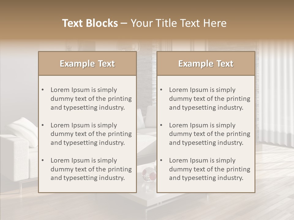 Decor Lamp House PowerPoint Template
