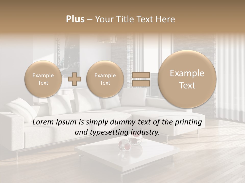 Decor Lamp House PowerPoint Template